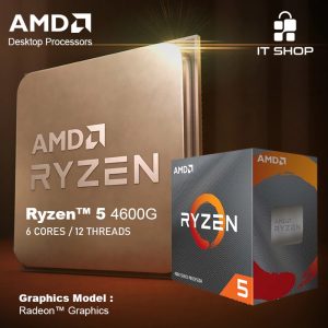 Prosesor AMD AM4 Ryzen 5 4600G Box dengan Wraith Cooler